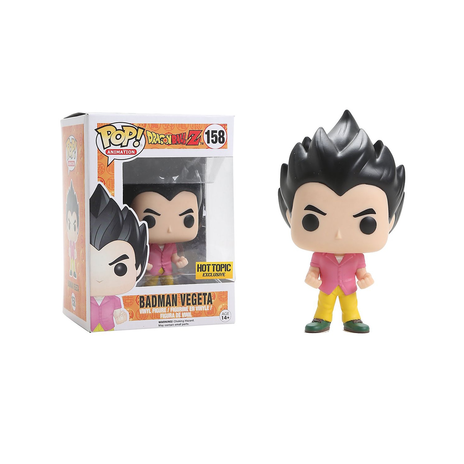 Funko Pop! Animation Dragon Ball Z Vinyl Figure Badman Vegeta #158 Hot Topic Exclusive