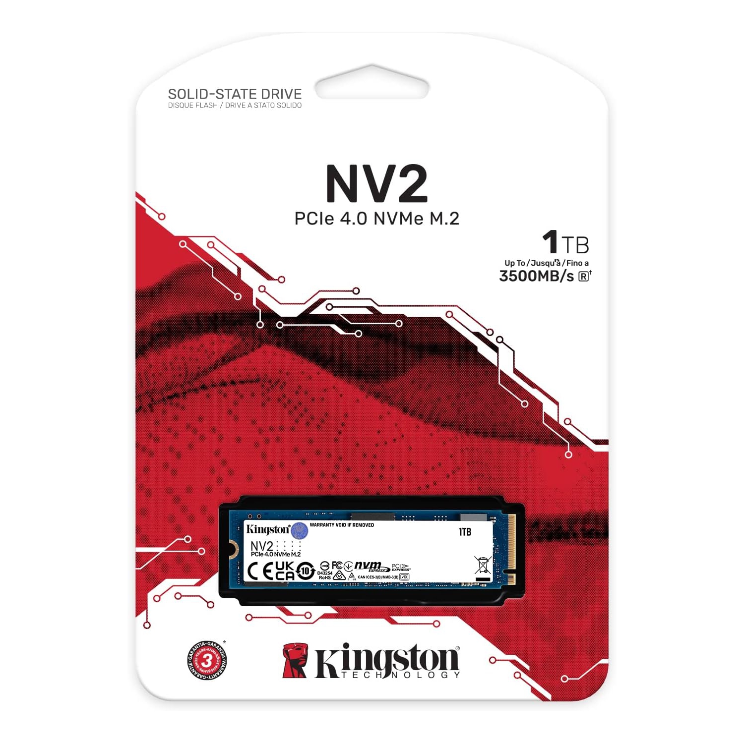 買い誠実 Kingston NV2 1TB M.2 2280 NVMe Internal SSD | PCIe 4.0 Gen 内蔵型SSD