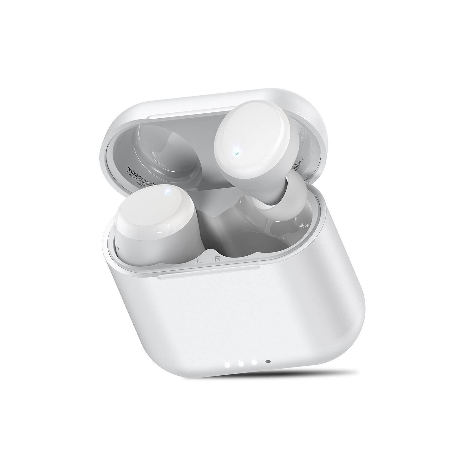 Écouteurs boutons sans fil Bluetooth 5,3 TOZO T6 Mini, écouteurs bouton ergonomiques, 50Hrs Playtime avec étui de chargement sans fil, APP EQ
