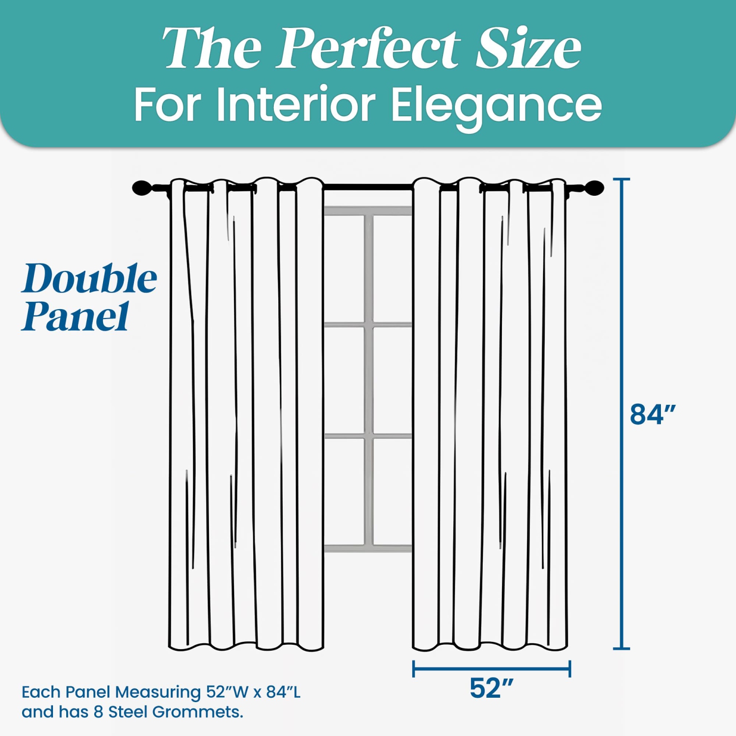 Rideaux transparents en lin de Canadian, 52 x 84&nbsp;po, 2 panneaux, rideaux transparents lavables filtrants légers, motif floral vert décoratif