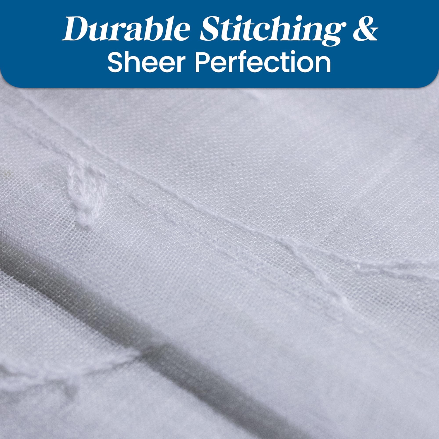 Rideaux diaphanes en lin canadien, 52 x 84&nbsp;po, 2 panneaux filtrants légers, lavable à la machine Rideaux de fenêtre, motif blanc décoratif