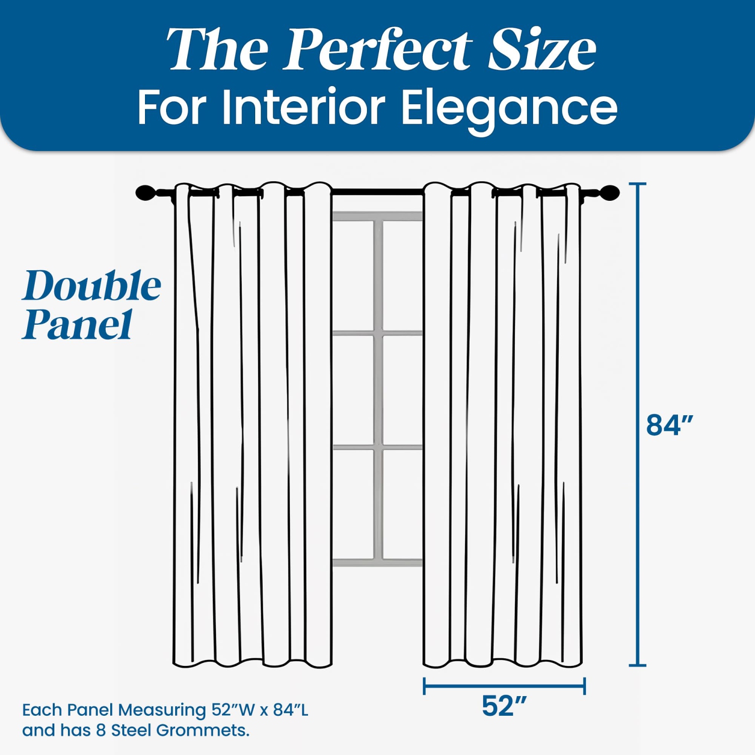 Rideaux diaphanes en lin canadien, 52 x 84&nbsp;po, 2 panneaux filtrants légers, lavable à la machine Rideaux de fenêtre, motif blanc décoratif
