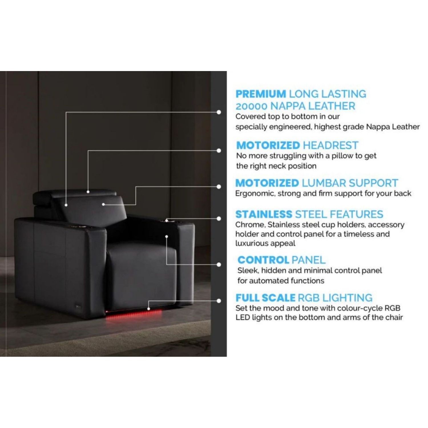 Valencia Barcelona Ultimate Luxury Edition, 100 % recouvert de cuir Nappa italien semi-aniline mat très souple 20000