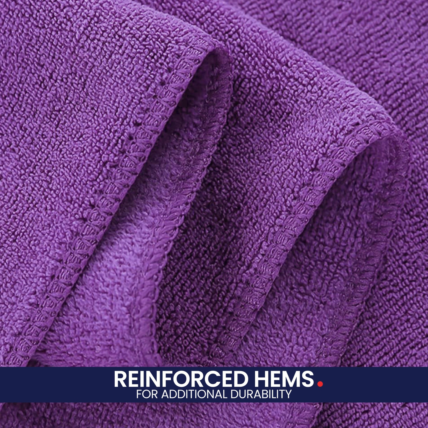 Chiffon de nettoyage en microfibre de lin canadien, paq. 6, 16 x 16 po, éponge de voiture réutilisable à séchage rapide, lavable et très