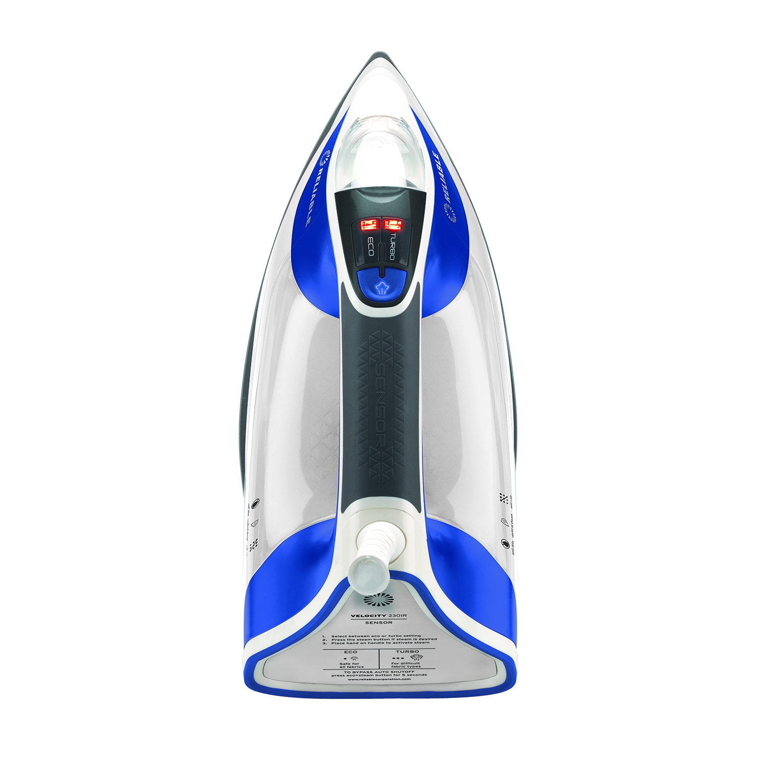 Velocity Sensor Compact Vapor Generator Steam Iron