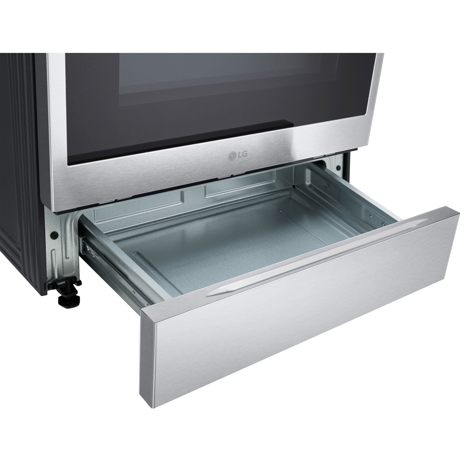 Cuisinière à induction intelligente encastrable avec convection véritable et friture à l'air 6,3 pi³ 30 po de LG - Inox