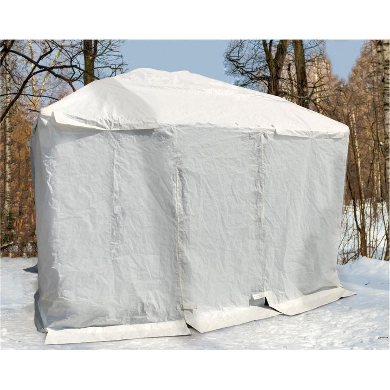 F. Corriveau International - Winter Shelter for Gazebo, 8' x 8', White