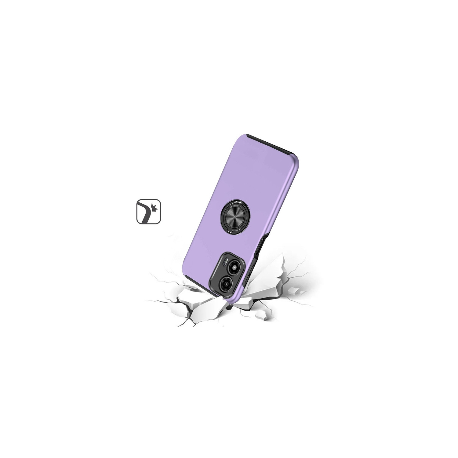 [CS] Étui en anneau invisible avec béquille magnétique hybride pour Moto G Stylus 5G 2024 de Motorola, violet