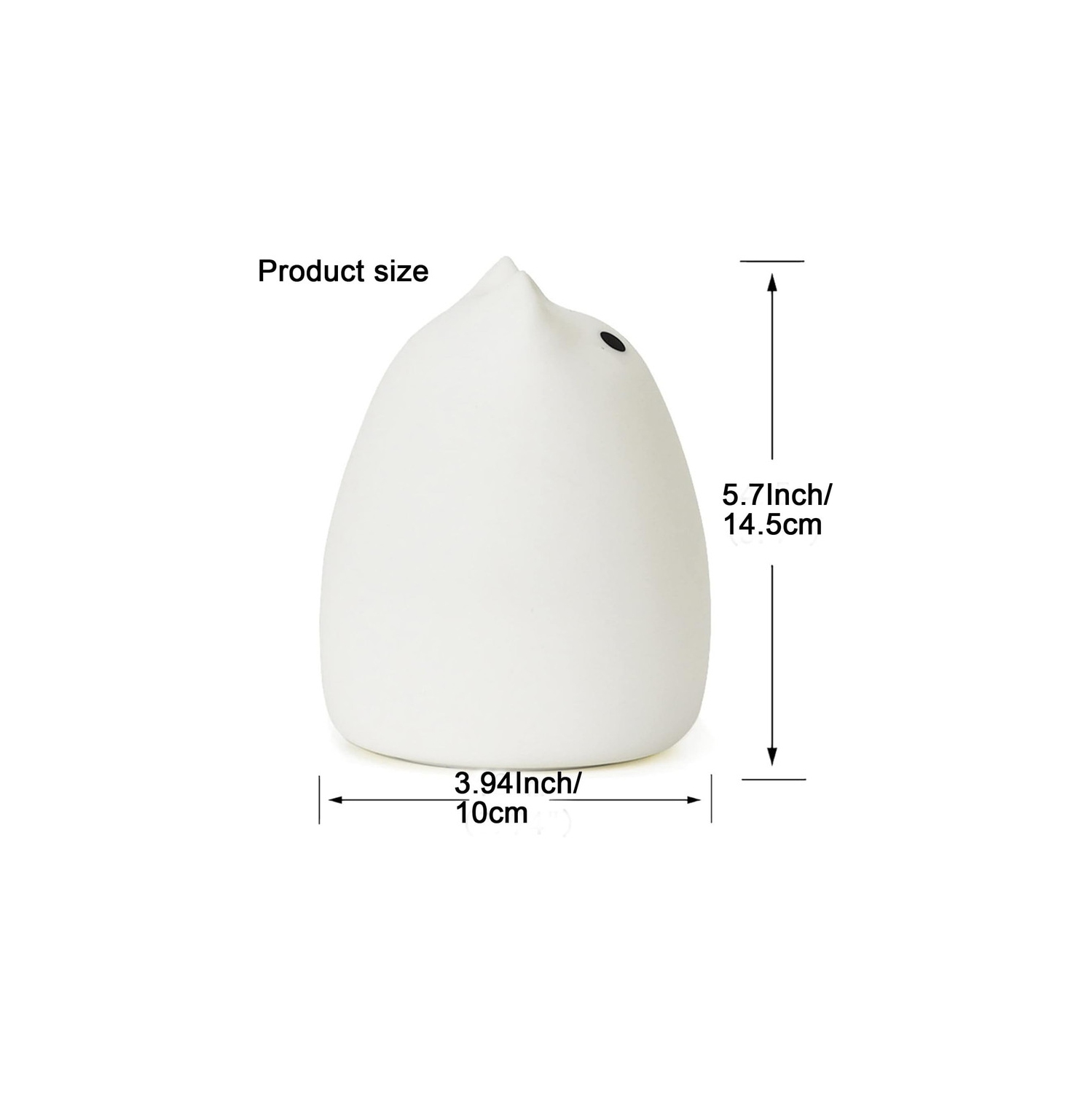 YOULIGHTS Veilleuse portative en silicone pour enfants, avec modes de respiration blanc chaud et 7 couleurs, pour bébés, enfants, tout-petits,