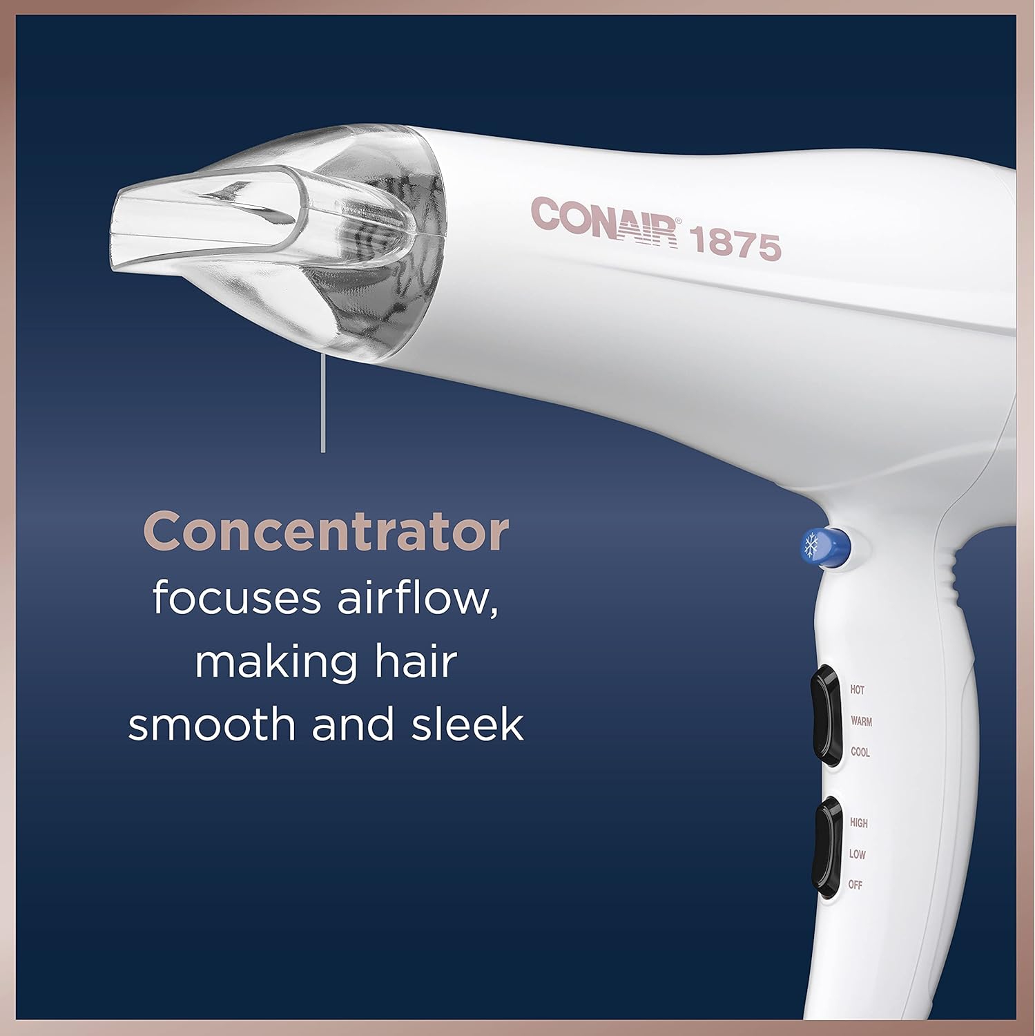 Sèche-cheveux en céramique double de Conair - Blanc