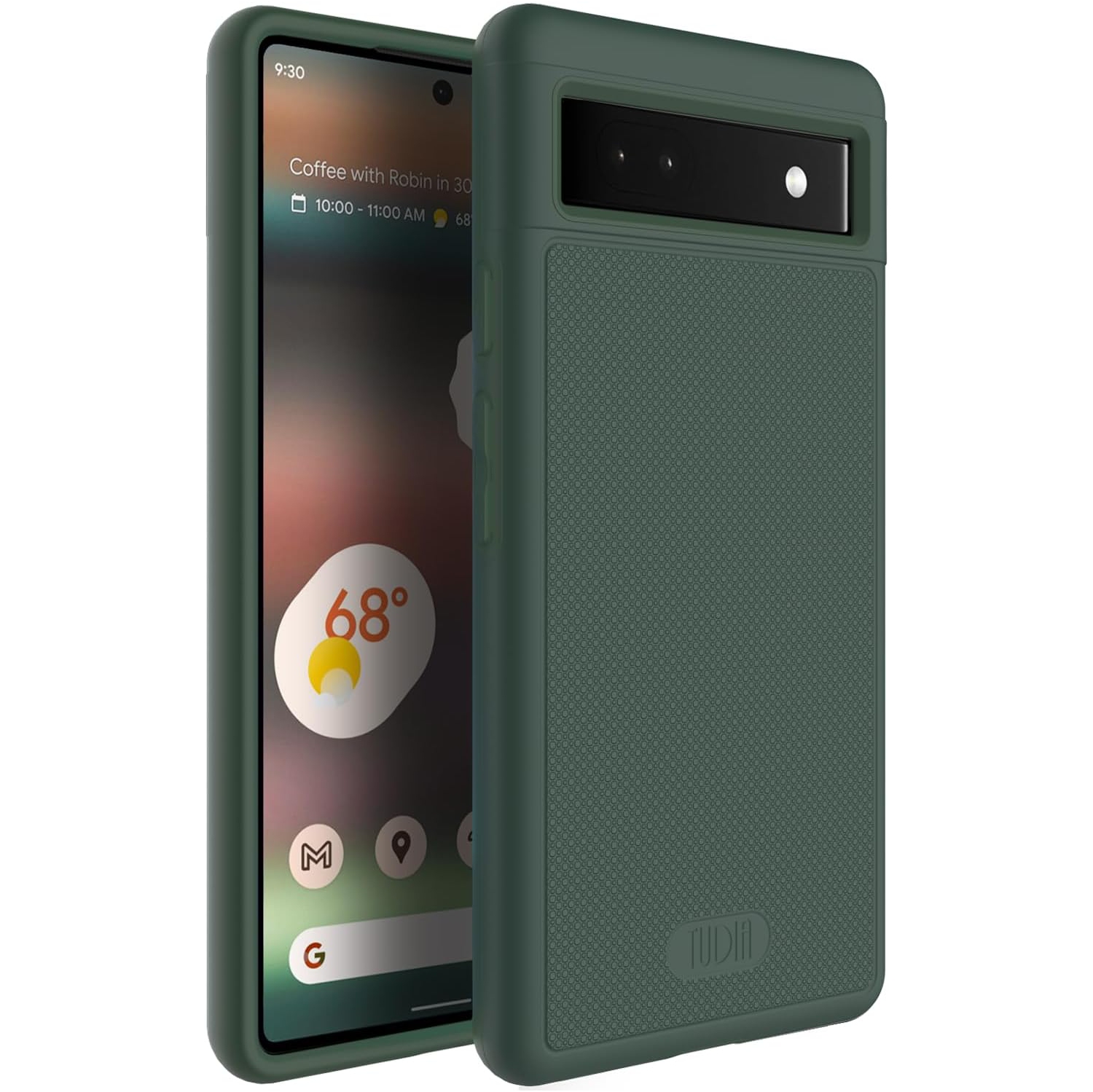 TUDIA MergeGrip Google Pixel 6a Case Military Grade - Pine Green