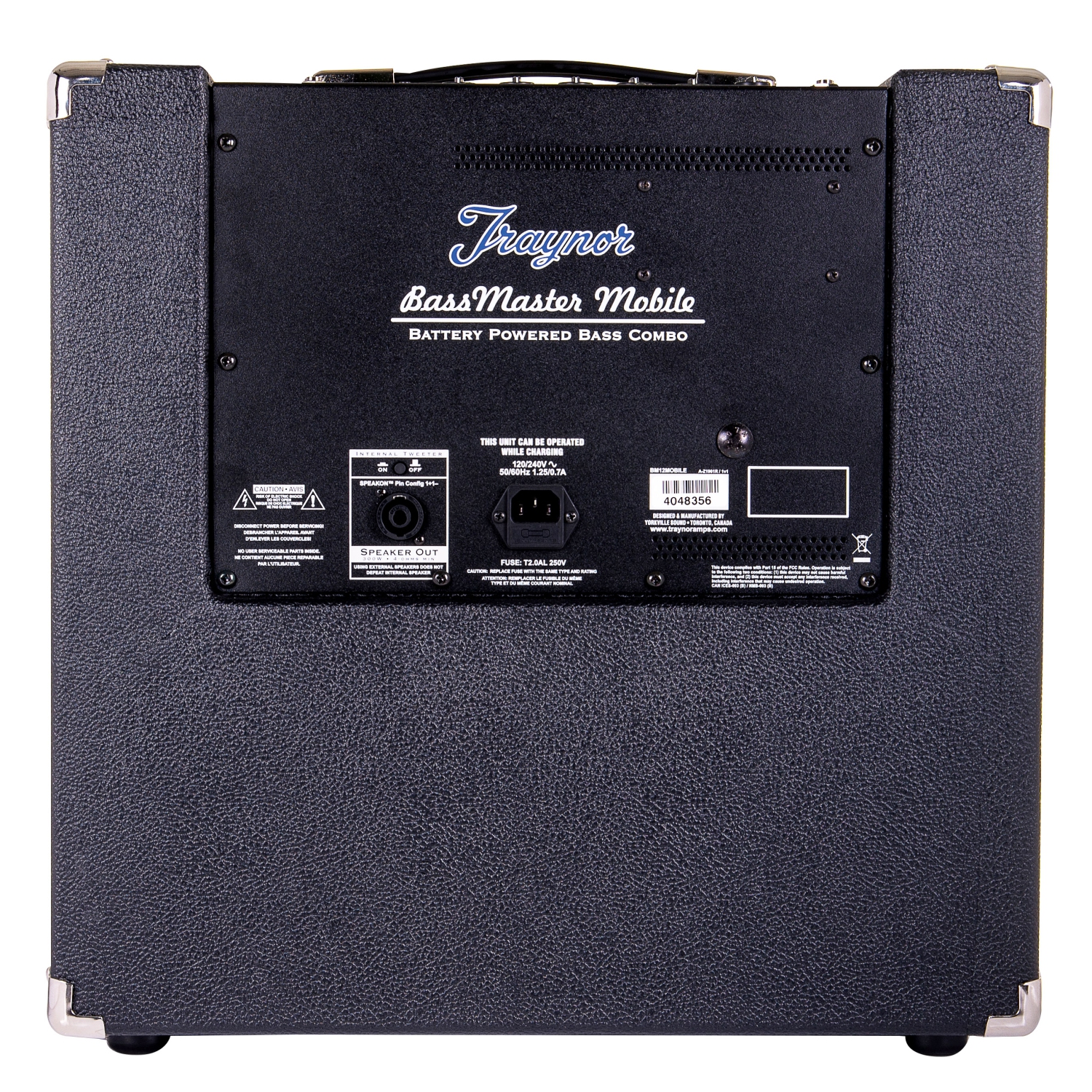 Traynor BassMaster 12 Mobile - Battery Powered Bass Amp