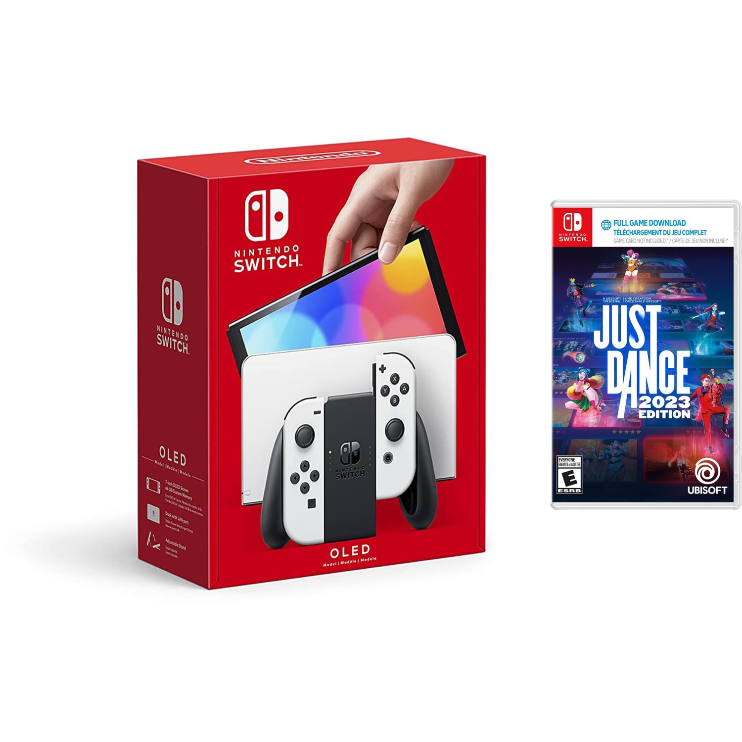 Nintendo Switch OLED Console with Just Dance 2023 Game