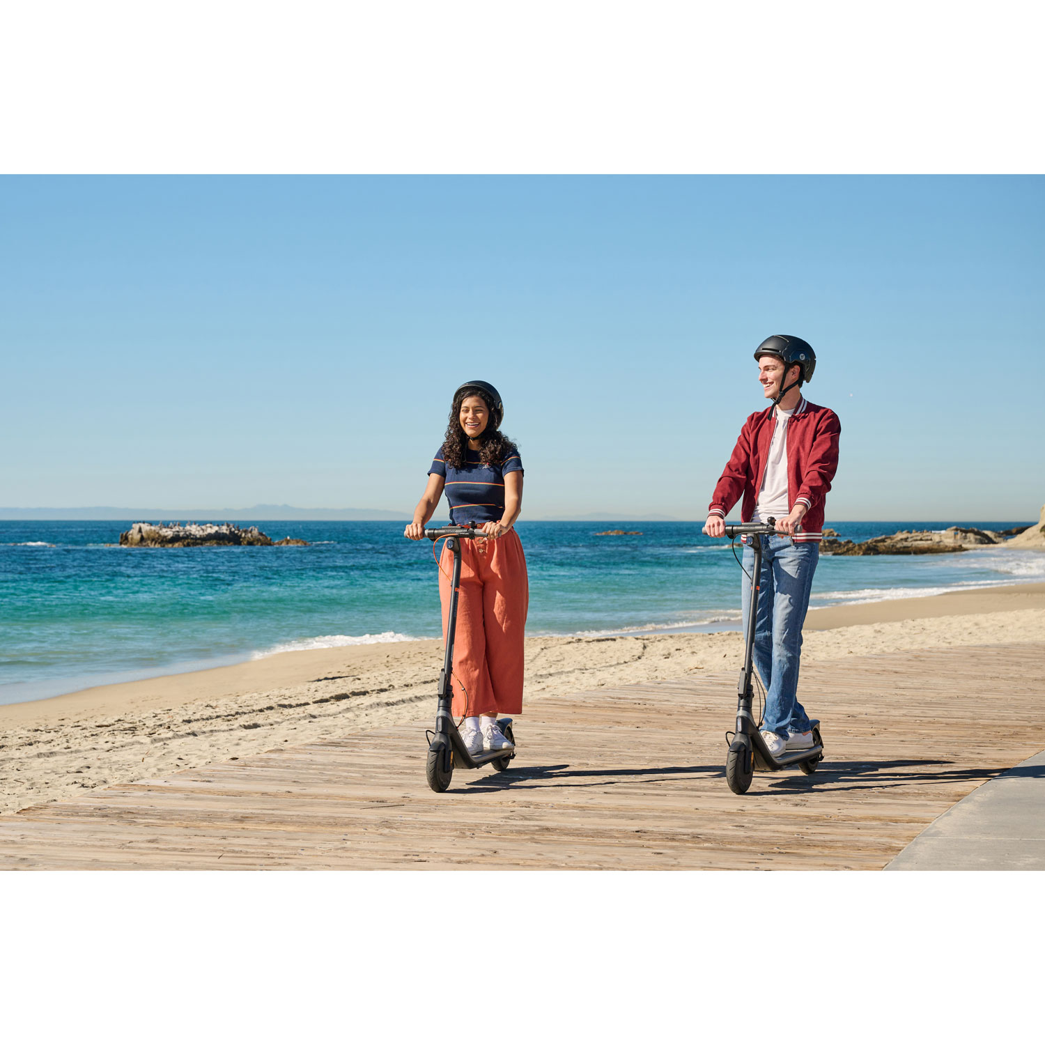 Boîte ouverte - Trottinette électrique Ninebot KickScooter E2 pour adolescents de Segway - Gris foncé