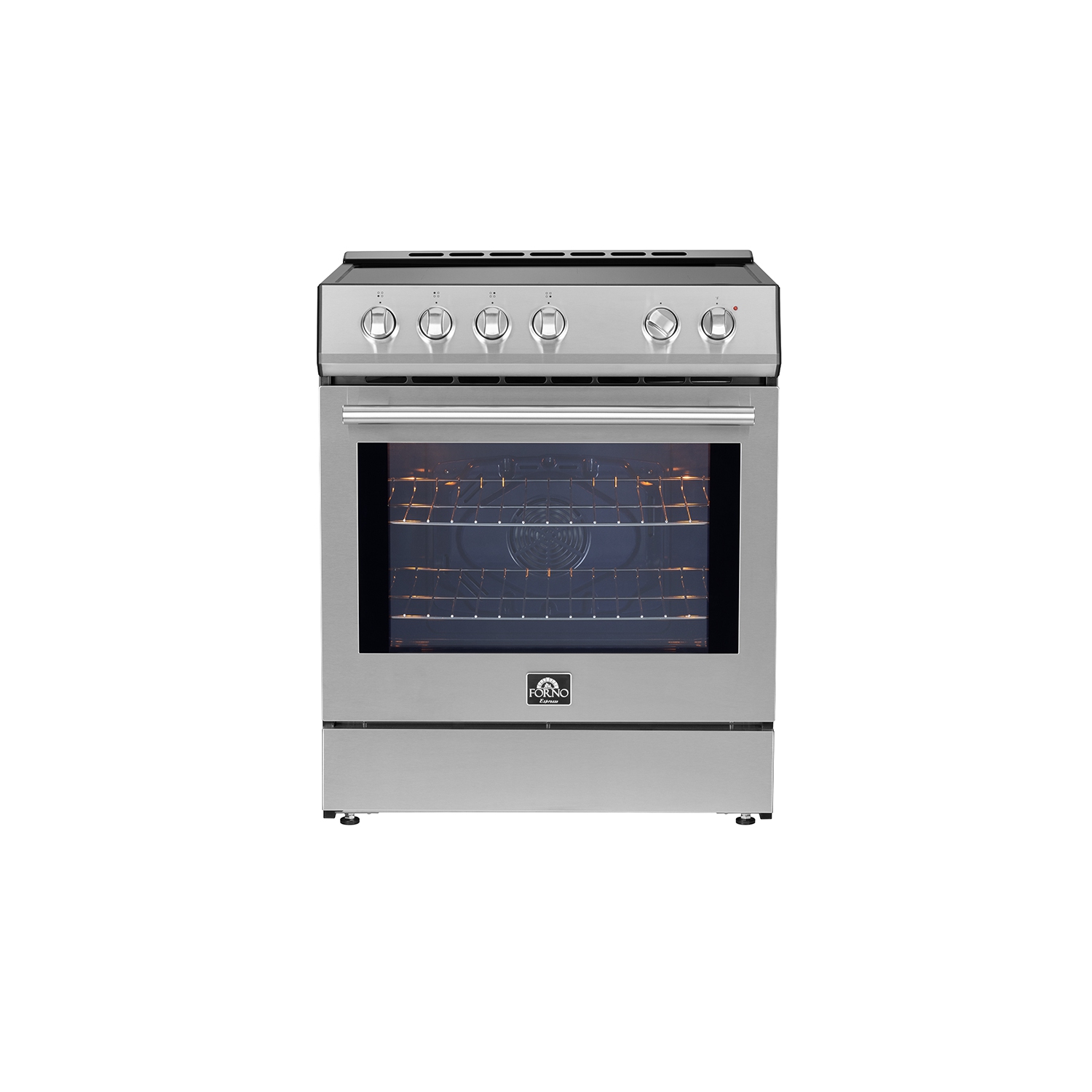 Forno Leonardo Espresso 30-Inch Slide-In Induction Range Stainless-Steel