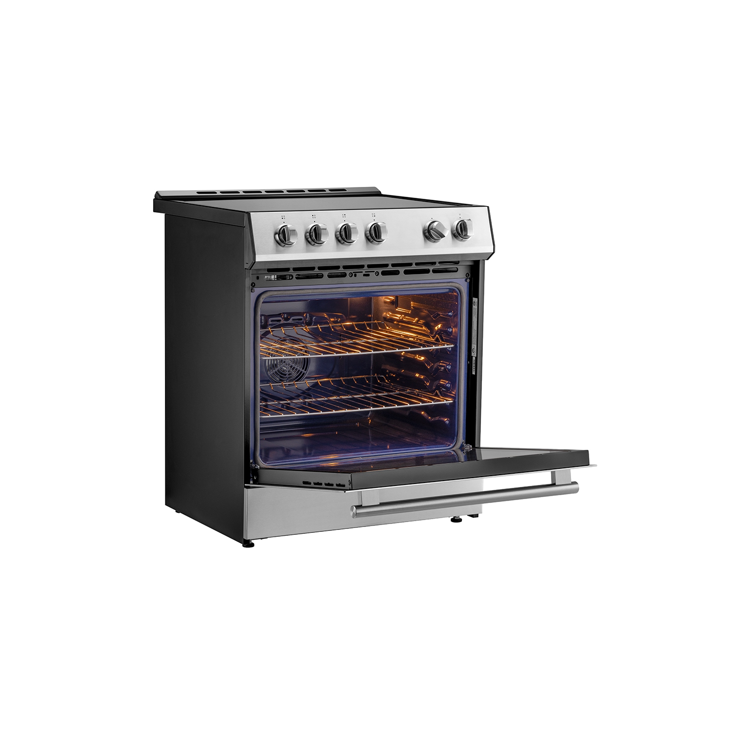 Forno Leonardo Espresso 30-Inch Slide-In Induction Range Stainless-Steel