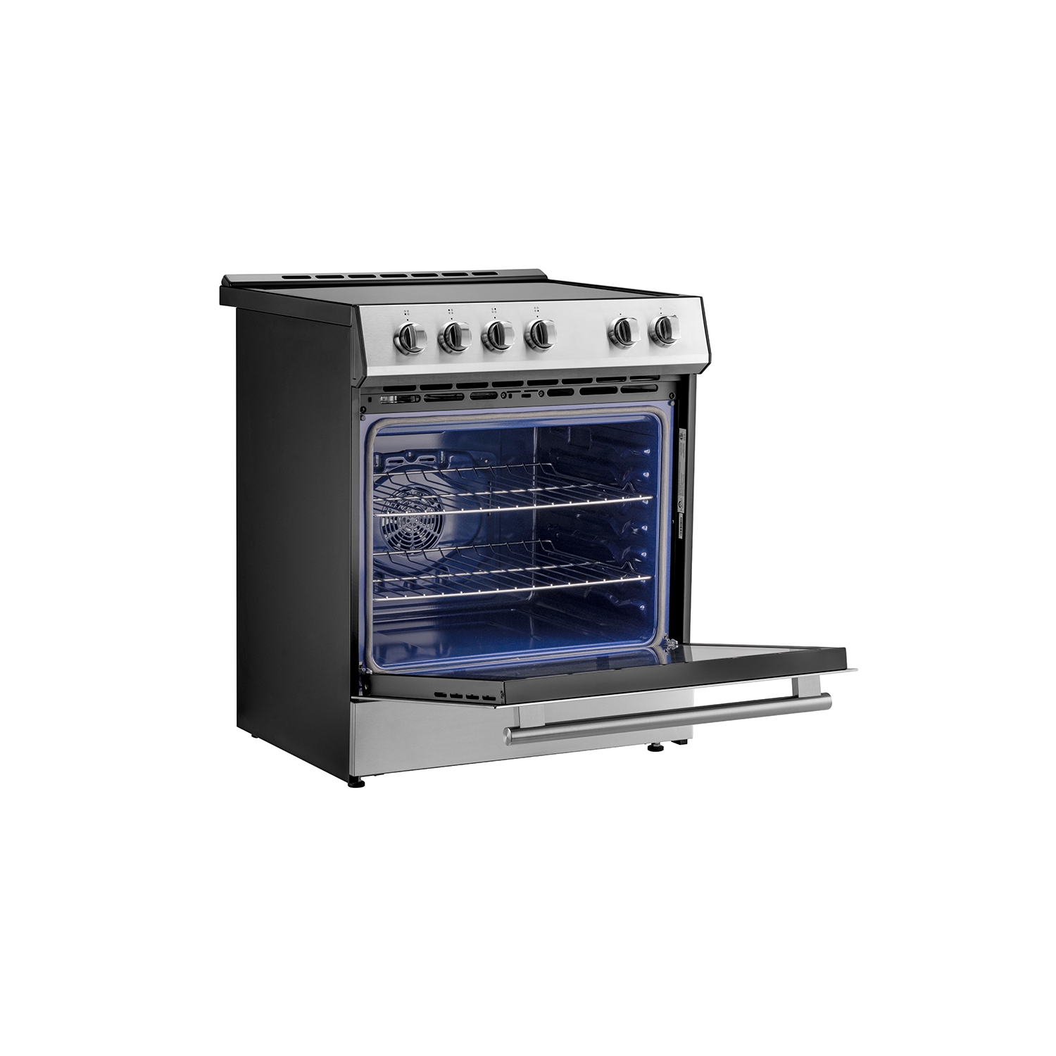 Forno Leonardo Espresso 30-Inch Slide-In Induction Range Stainless-Steel