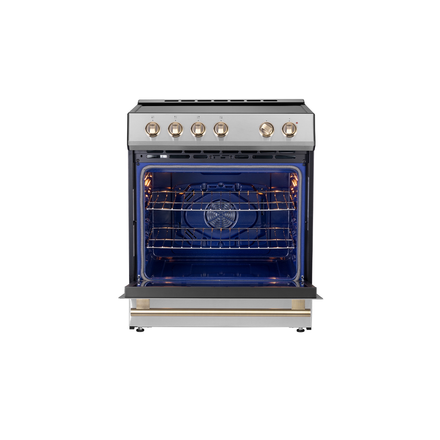 Forno Leonardo Espresso 30-Inch Slide-In Induction Range Stainless-Steel