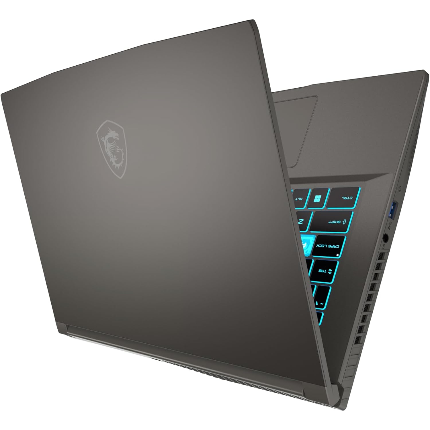 Portable de jeu HD intégrale B12U mince 15,6 po de MSI à processeur Core i5-12450H d'Intel, carte graphique GeForce RTX 2050 de NVIDIA, disque SSD