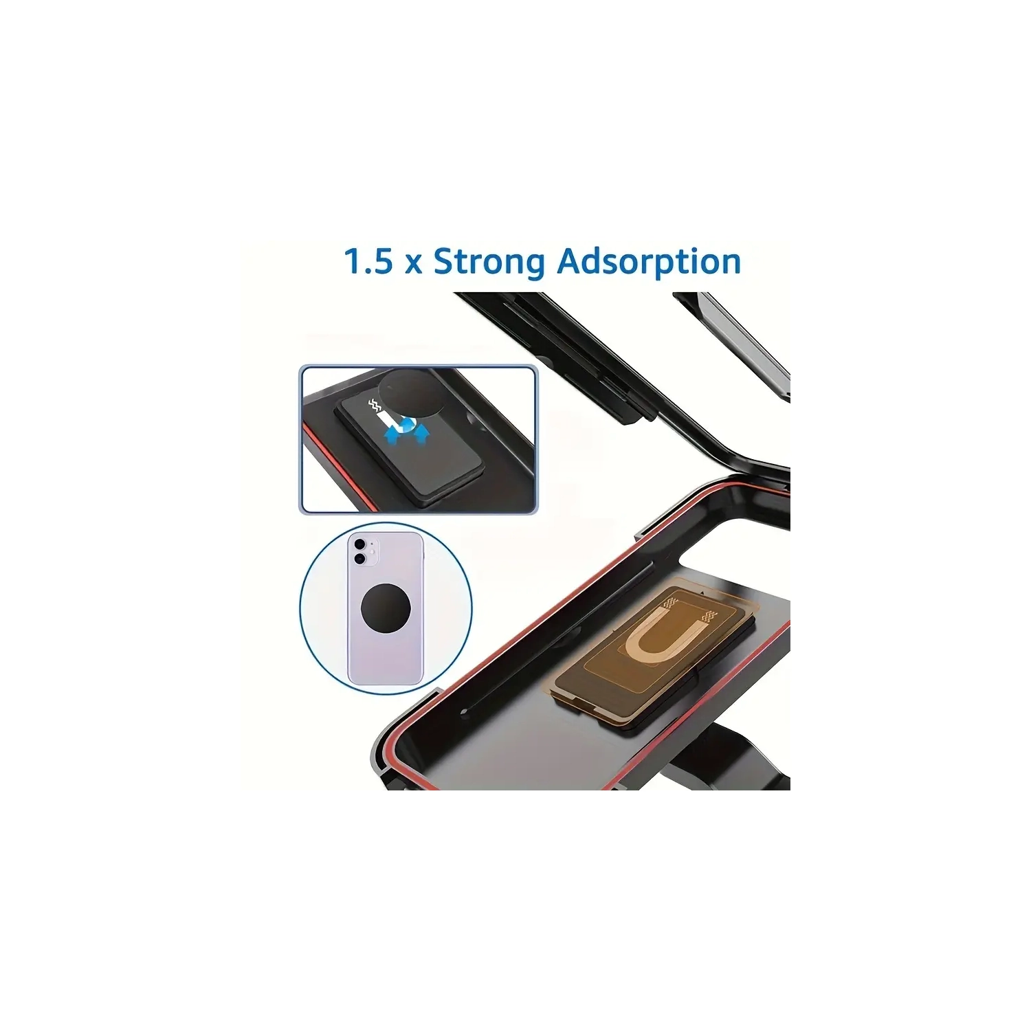 Support de téléphone étanche pour moto - pivotant à 360°, support universel pour vélo/GPS avec verrou sécurisé - parfait pour une navigation fluide