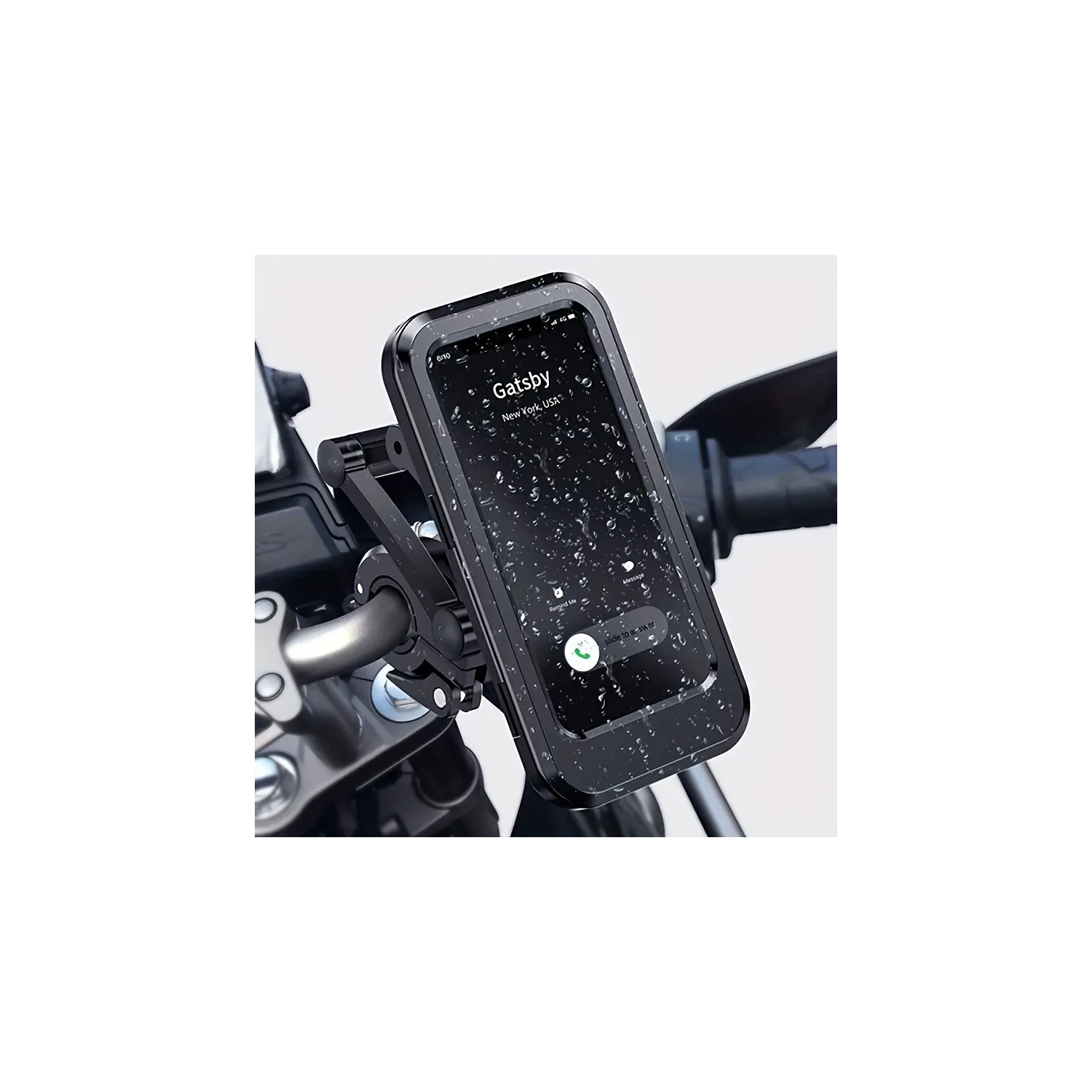 Support de téléphone étanche pour moto - pivotant à 360°, support universel pour vélo/GPS avec verrou sécurisé - parfait pour une navigation fluide