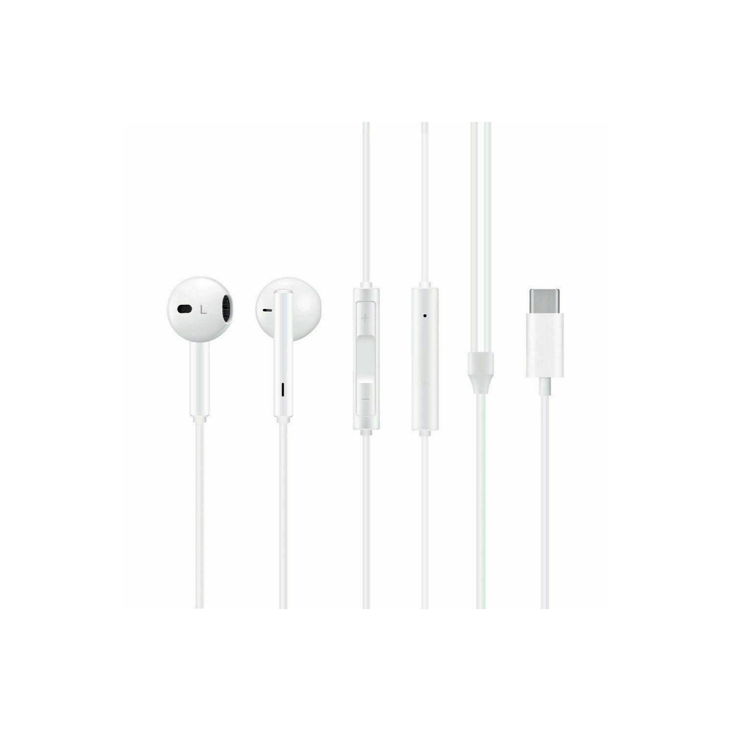 USB C Headphones for iPhone 15 Pro Max 15 Plus USB C Earphones with Microphone in-Ear Headphones Wired Earbuds USB Type C Earphones (Works with all C Type Phones and Tablets)