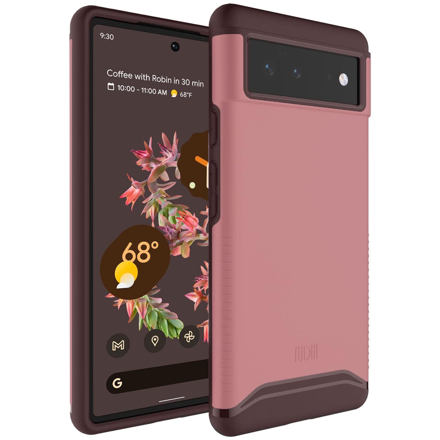 TUDIA Merge Google Pixel 6 Case Dual Layer - Smokey Pink