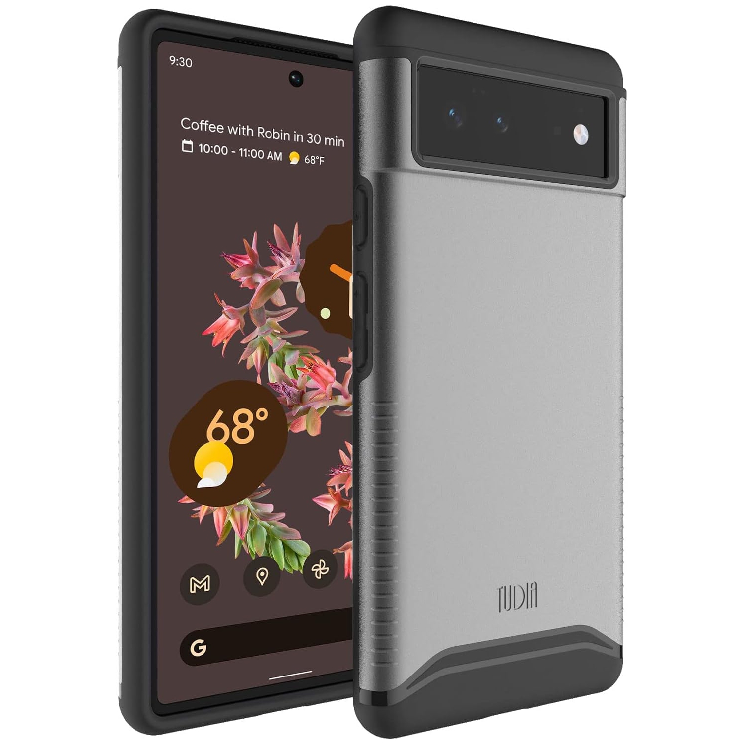 Étui double couche Merge de TUDIA pour Pixel 6 de Google - Ardoise métallique