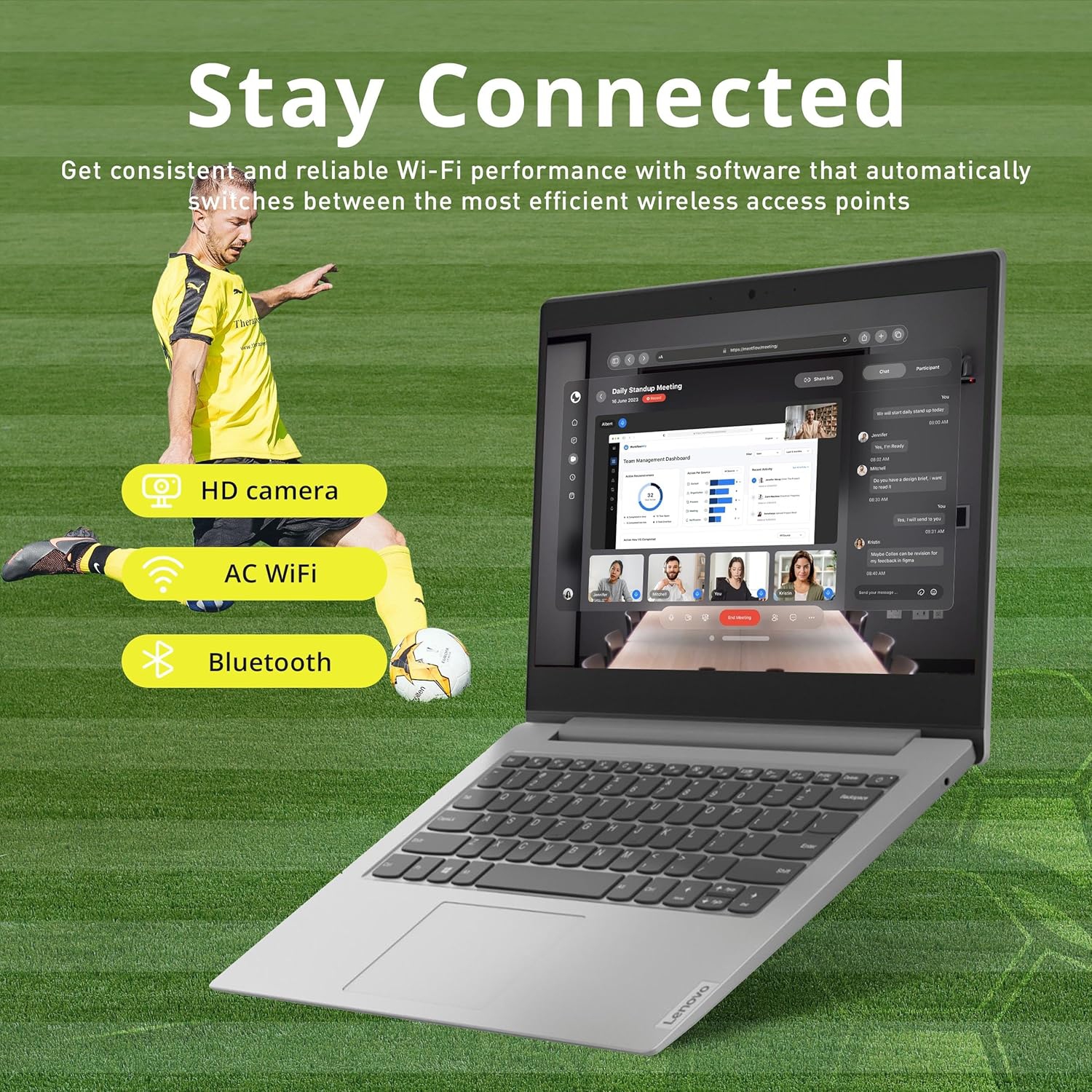 Lenovo IdeaPad 1 14" HD Business Laptop, AMD A6-9220e, 64GB eMMC, 4GB RAM, AMD Radeon R4 Graphics, 1 Year Office 365, Windows 10 S, Platinum Gray,