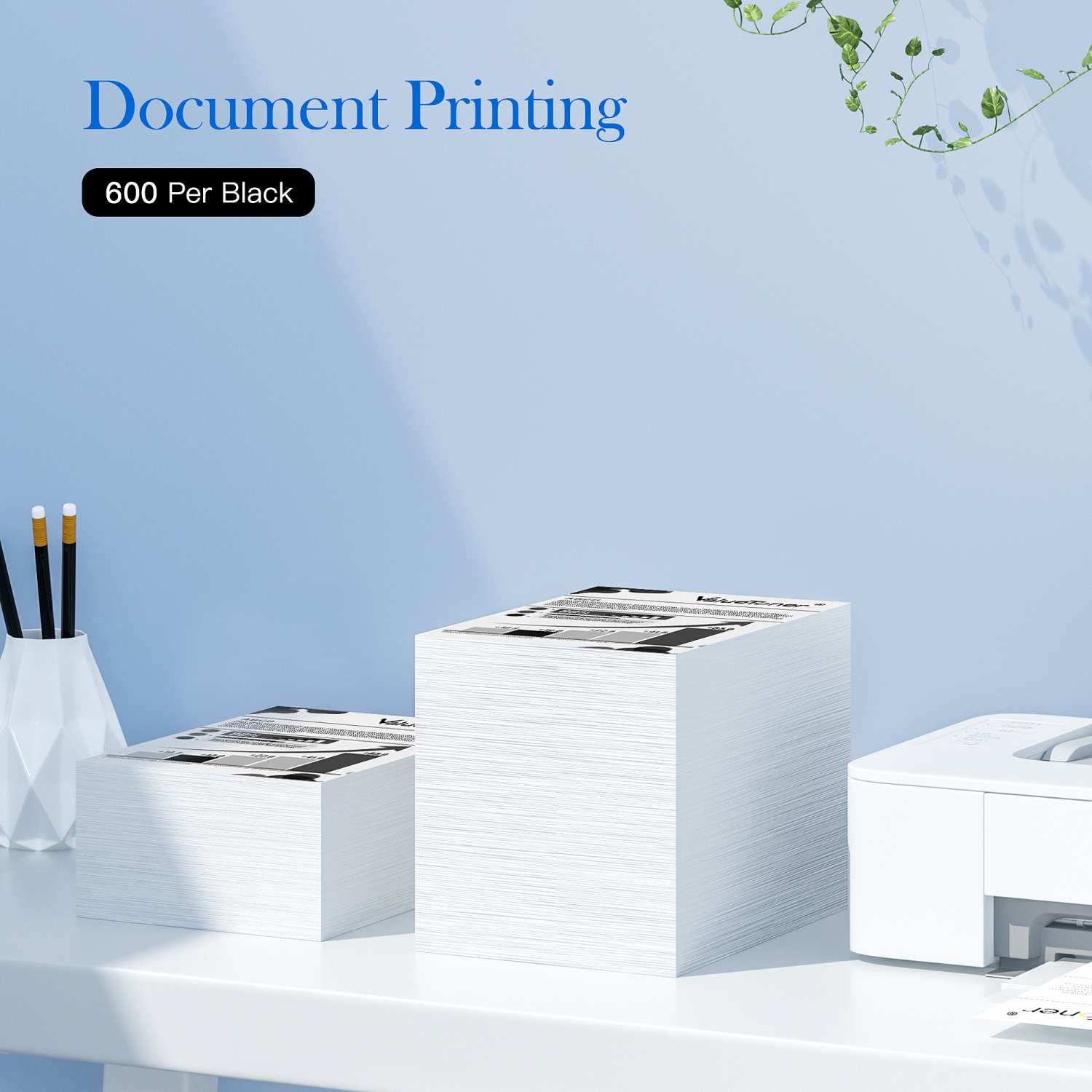 Cartouche d'encre de remplacement Valuetoner remise à neuf pour HP 62XL 62 XL pour Envy 5540 5640 5660 7644 7645 OfficeJet 5740 8040 OfficeJet 250 (2