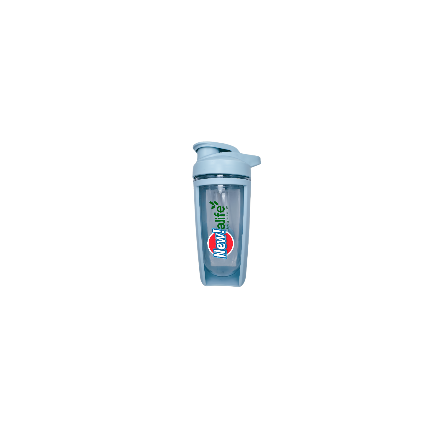 Bouteille mélangeuse portative 500&nbsp;ml bleue New Life