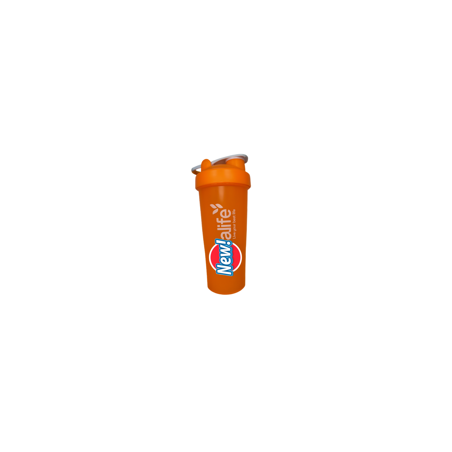 New life Portable Shaker Bottle Orange 600ml