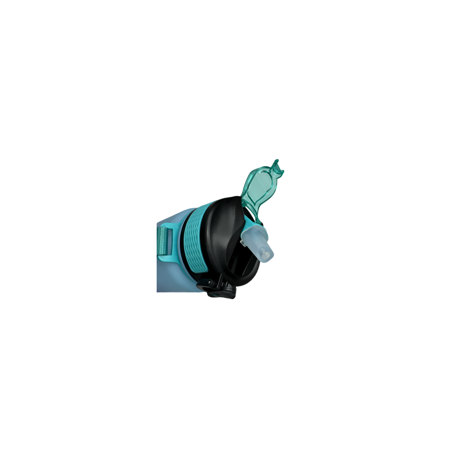 New life Water Bottle Outdoor Sports, With Scale Mark,With Straw,Leakproof Drinking Bottle, Plastic,600ml Green Purple