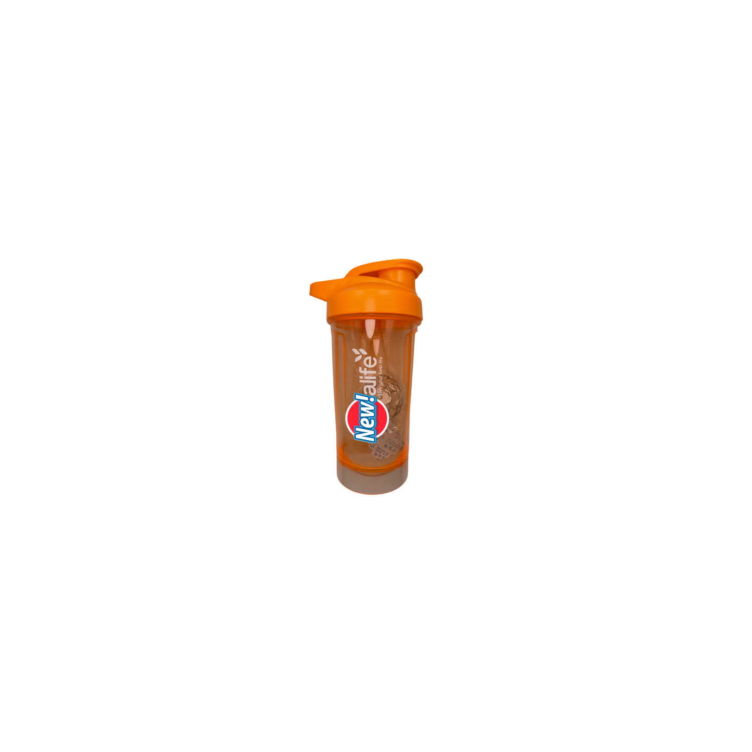 New life Portable Shaker Bottle Orange 400ml