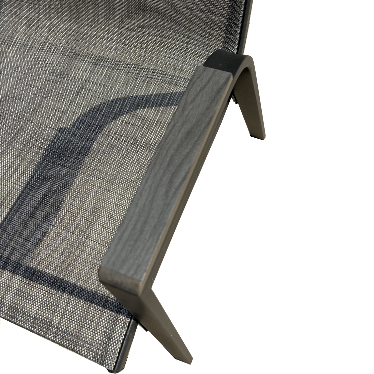 Deko Living 6 Place Seating Outdoor Aluminum Patio Dining Table Set and Chairs with Brown Textilene Fabric