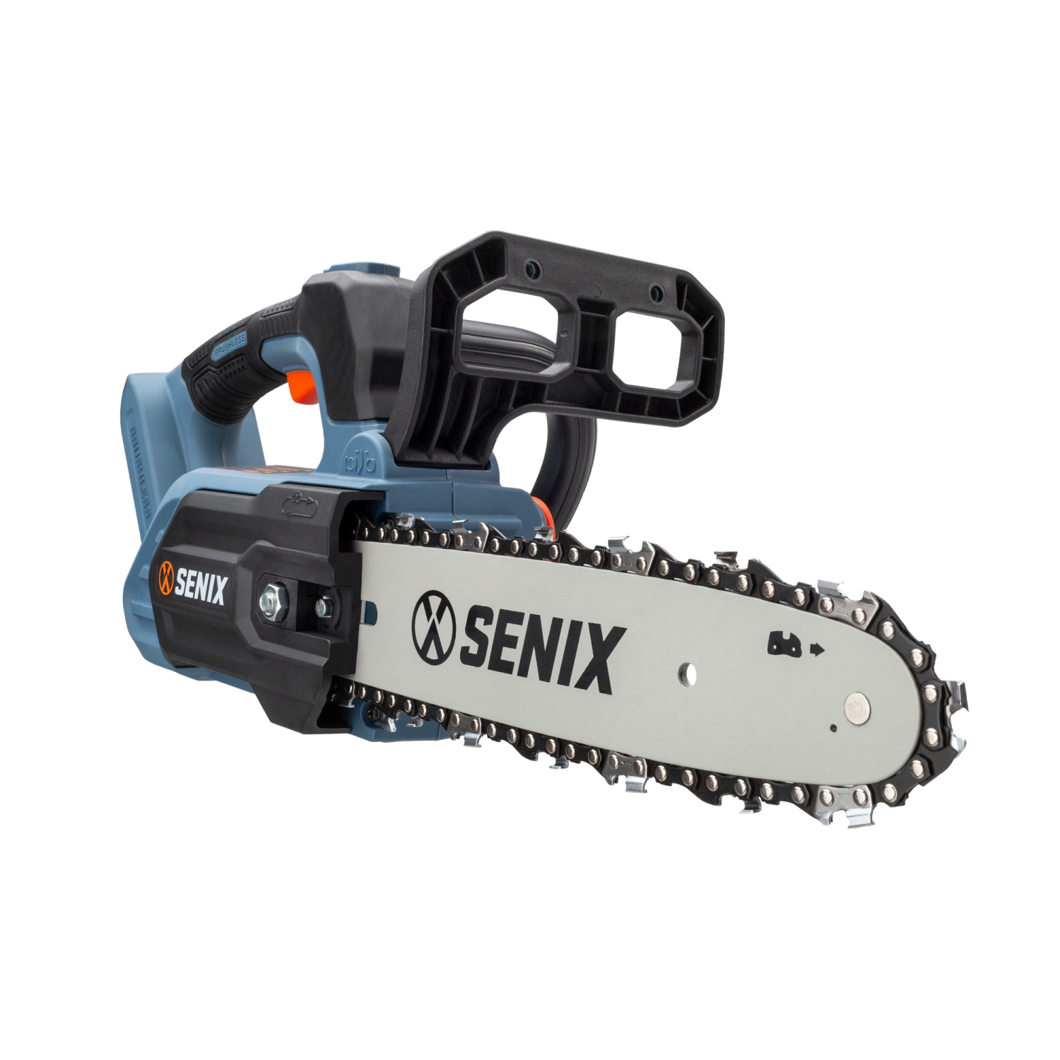 SENIX X2 20V Max* 10-inch Cordless Chainsaw, Brushless (CSX2-M1-0)