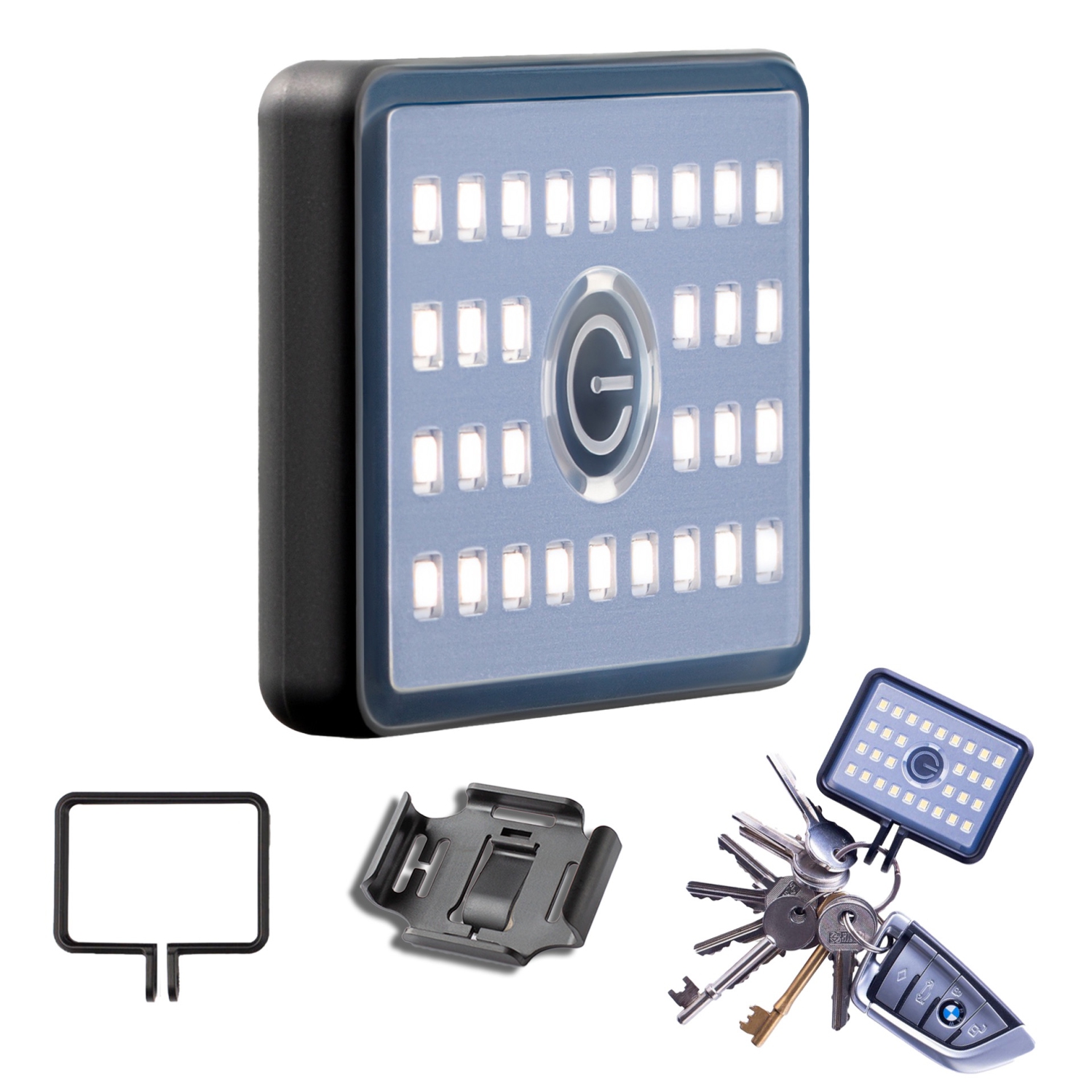 Lampe de poche très compacte Glowstone. 900&nbsp;lm, 75&nbsp;g, IP69K Floodlight EDC étanche en caoutchouc scellé mains libres - zone ATEX 0,