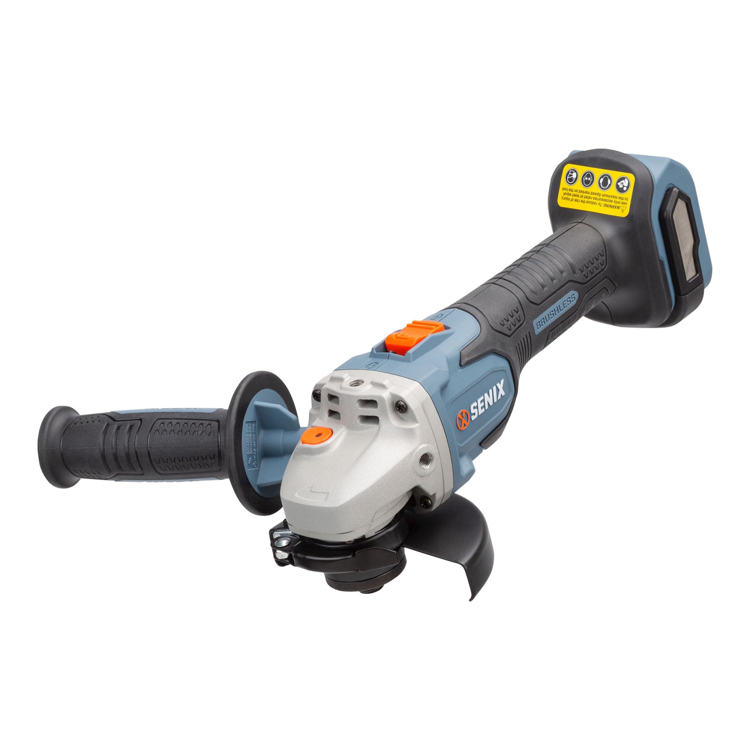 SENIX X2 20V Max* 4-1/2-Inch Cordless Angle Grinder, Brushess (PAX2115-M2-0)