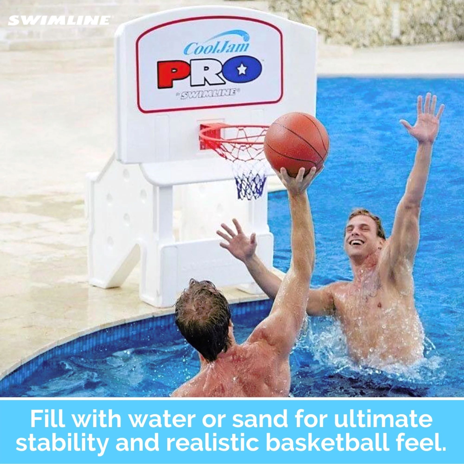 44" Cool Jam Pro Adjustable Poolside Extra Wide Basketball Hoop