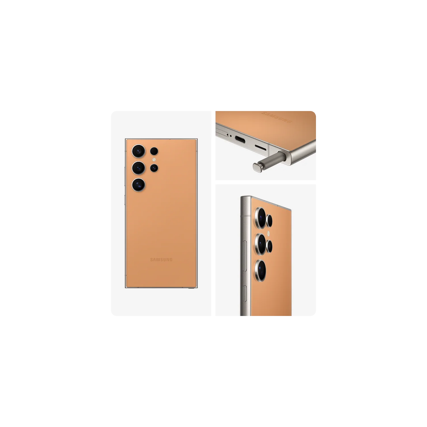 Refurbished - Samsung Galaxy S24 Ultra 256GB - Titanium Orange- Unlocked