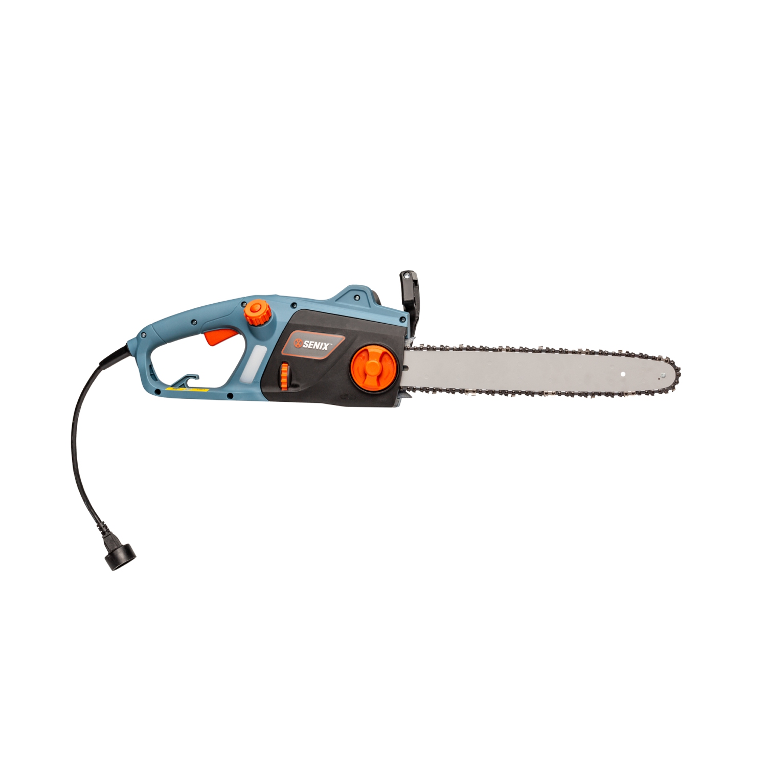 SENIX 12 Amp 16-Inch Corded Electric Chainsaw – Oregon Bar & Chain, Tool-Free Tensioning, Auto-Oiler, Chain Brake