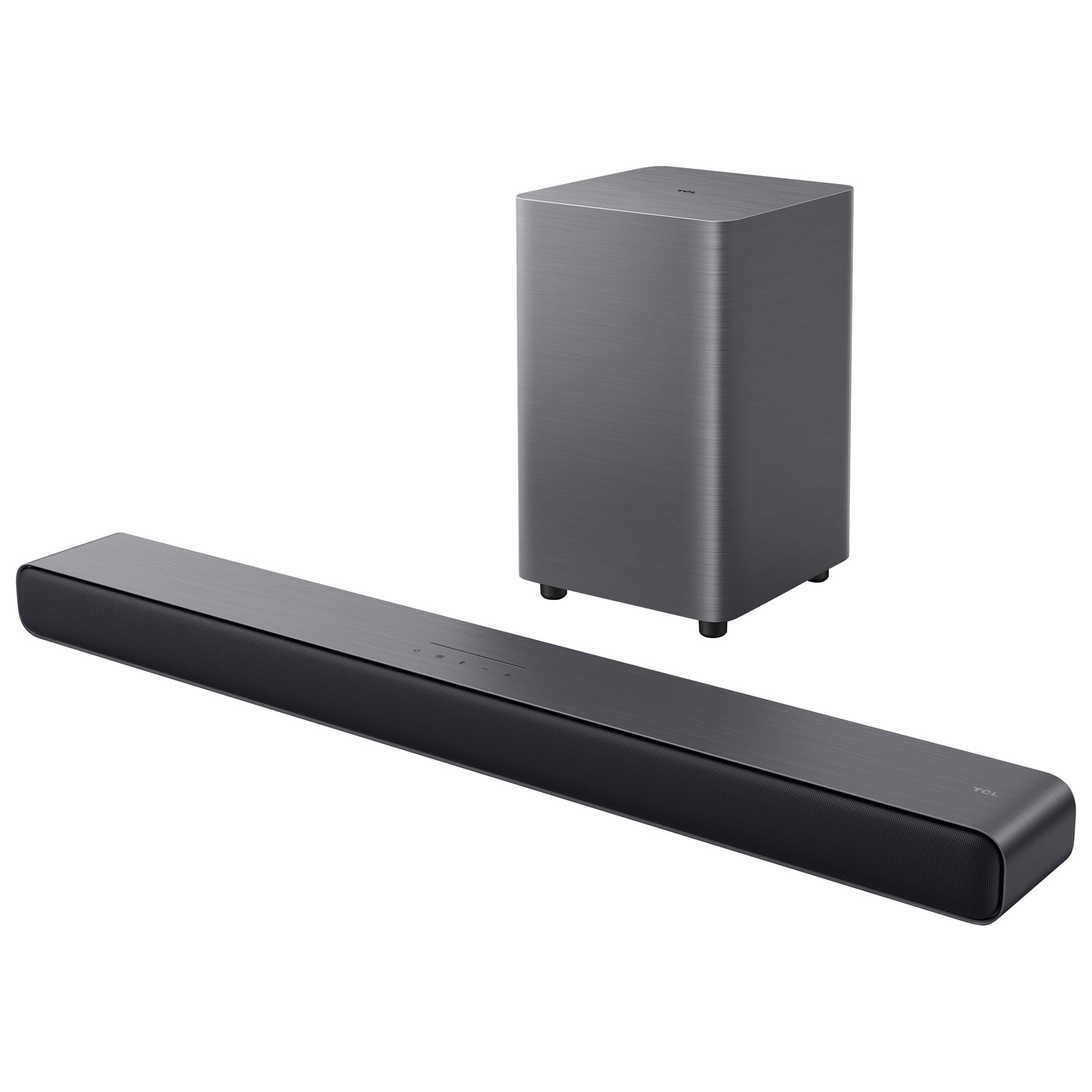 Barre de son 2.1 canaux Dolby Atmos de 220 W S55H de TCL avec haut-parleur d'extrêmes graves sans fil