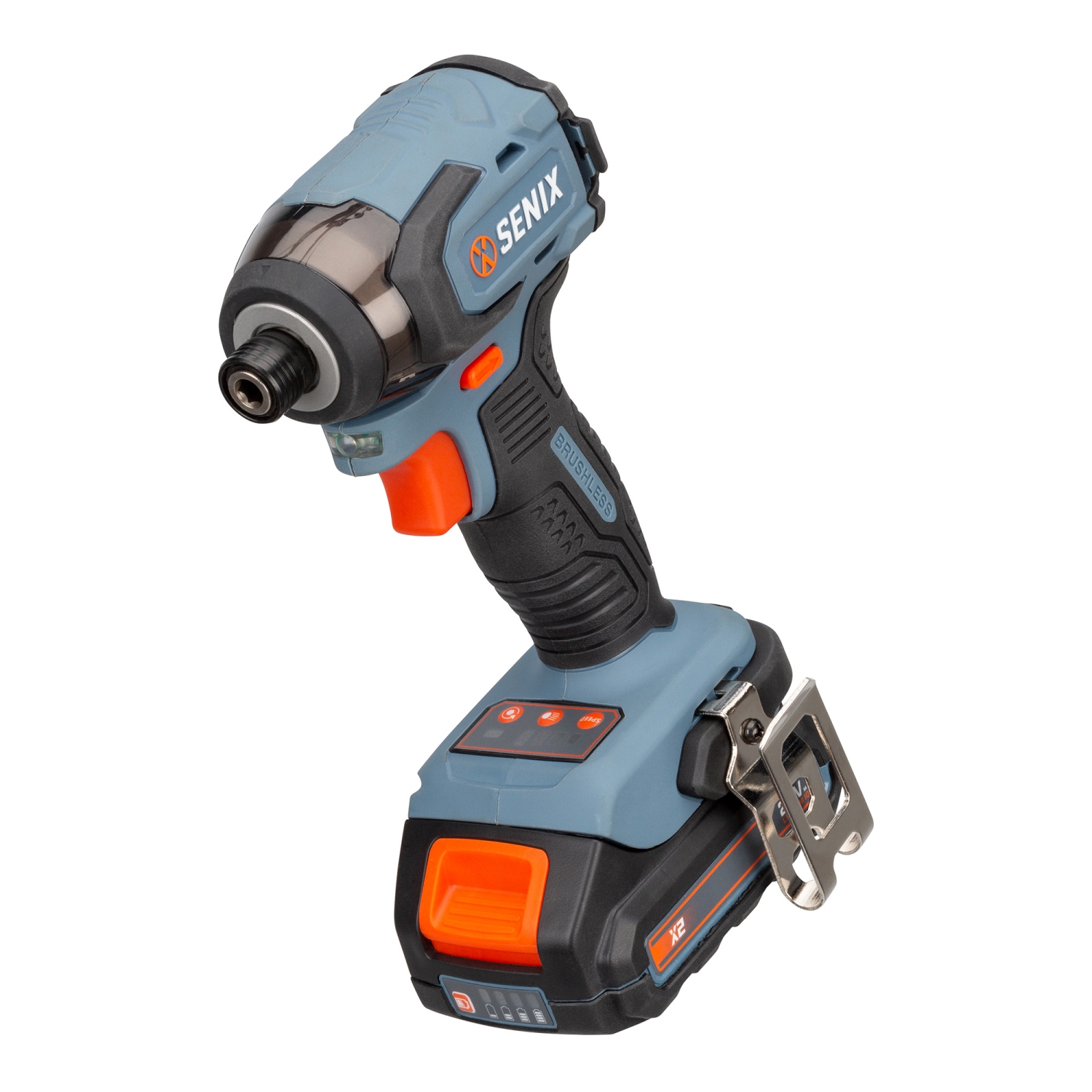 SENIX X2 20V Max* Cordless Power Tool Set — 1/2-Inch Cordless Hammer Drill/Driver, 1/4-Inch Cordless Impact Driver Drill, 2.0 Ah Batteries and
