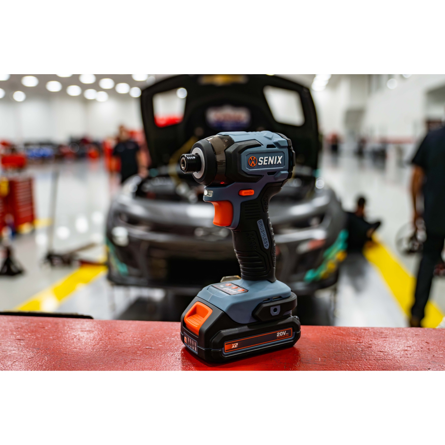 SENIX X2 20V Max* Cordless Power Tool Set — 1/2-Inch Cordless Hammer Drill/Driver, 1/4-Inch Cordless Impact Driver Drill, 2.0 Ah Batteries and