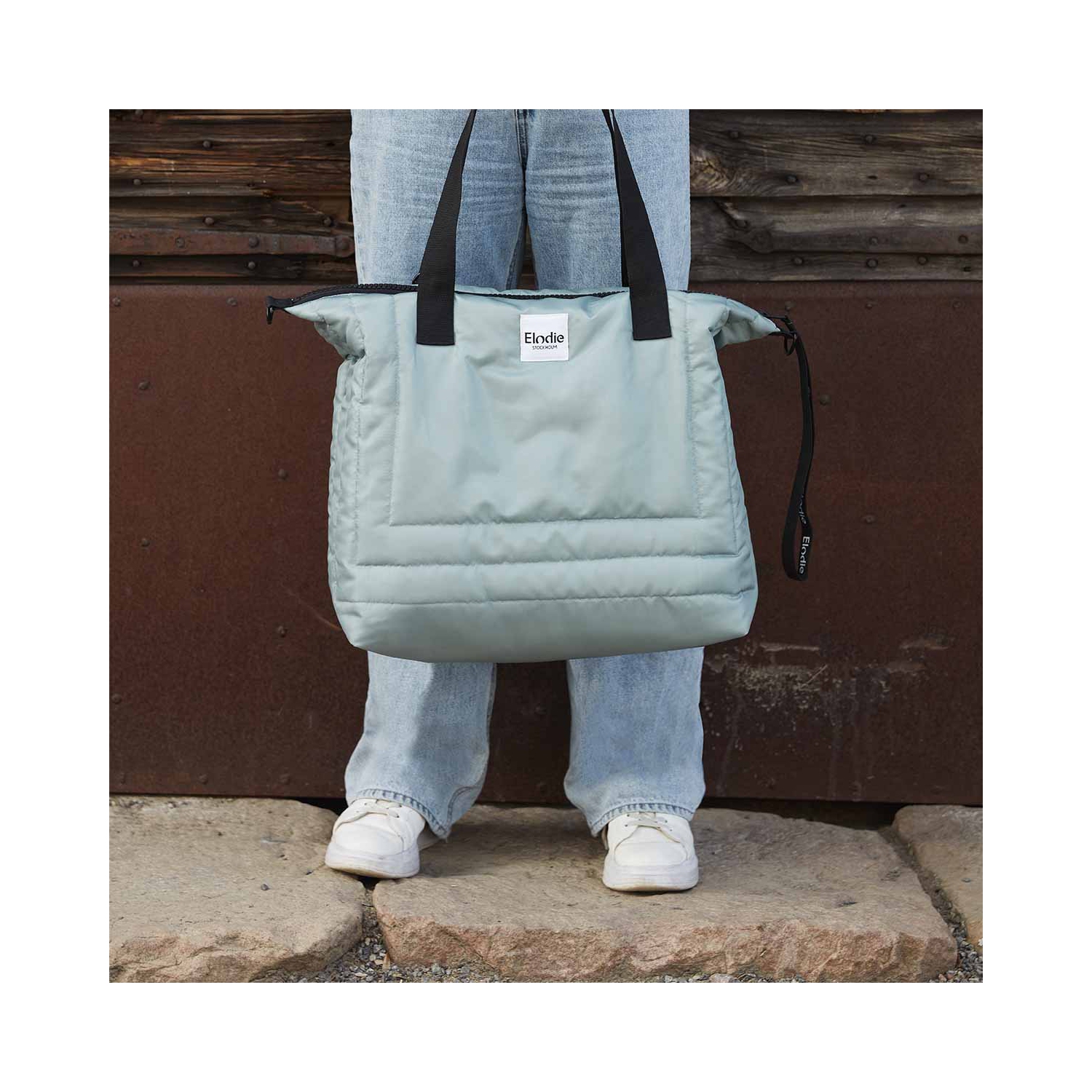 Elodie Details – Sac à langer matelassé – Vert galet