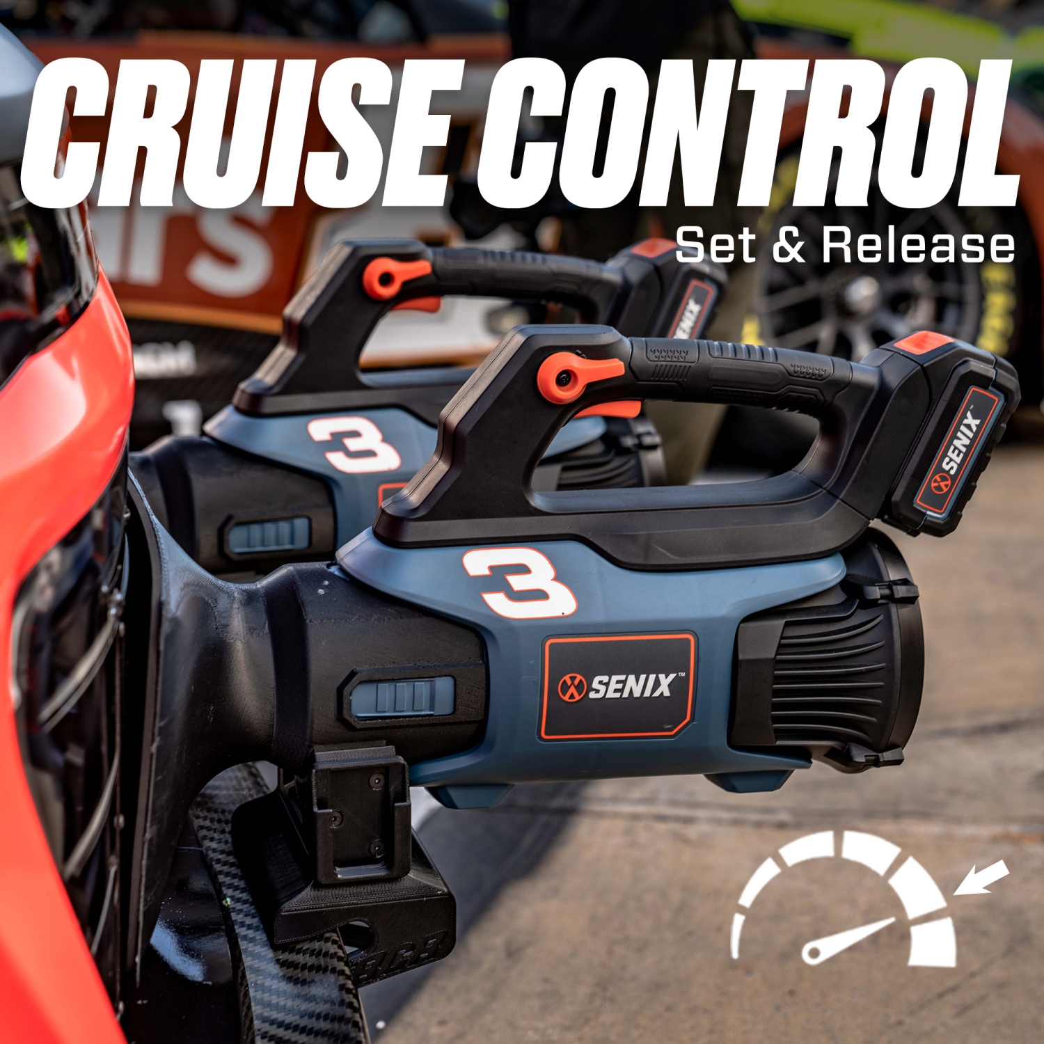 SENIX X2 20V Max* Handheld Cordless Leaf Blower, Up to 350 CFM and 80 MPH, Variable Speed, Cruise Control, Lightweight, Includes 4.0 Ah Battery and 2