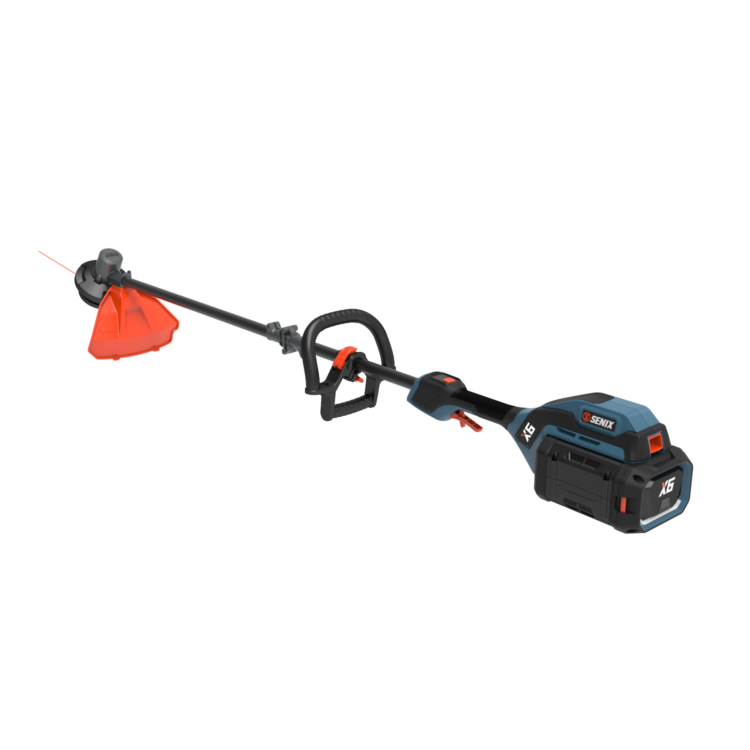SENIX X6 60V Max* Cordless Brushless String Trimmer, Grass Trimmer and Edger, Straight Shaft, 16-Inch Max Cutting Width, Bump Feed, 3.0 Ah Battery