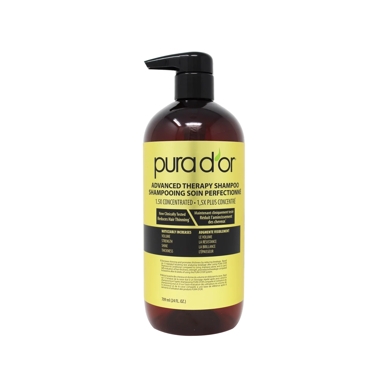 Pura D'Or Advanced Therapy Shampoo and Conditioner, 2 x 709 mL