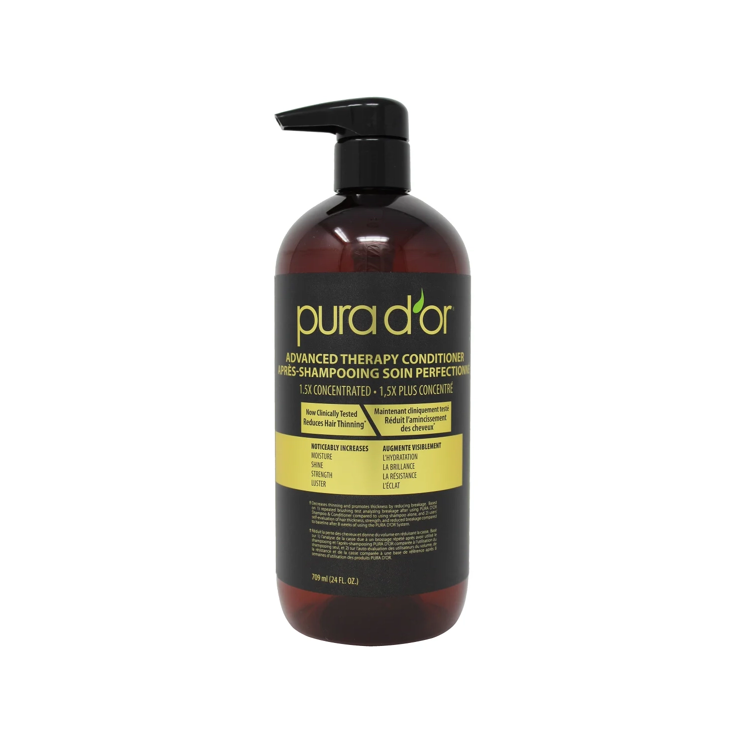 Pura D'Or Advanced Therapy Shampoo and Conditioner, 2 x 709 mL
