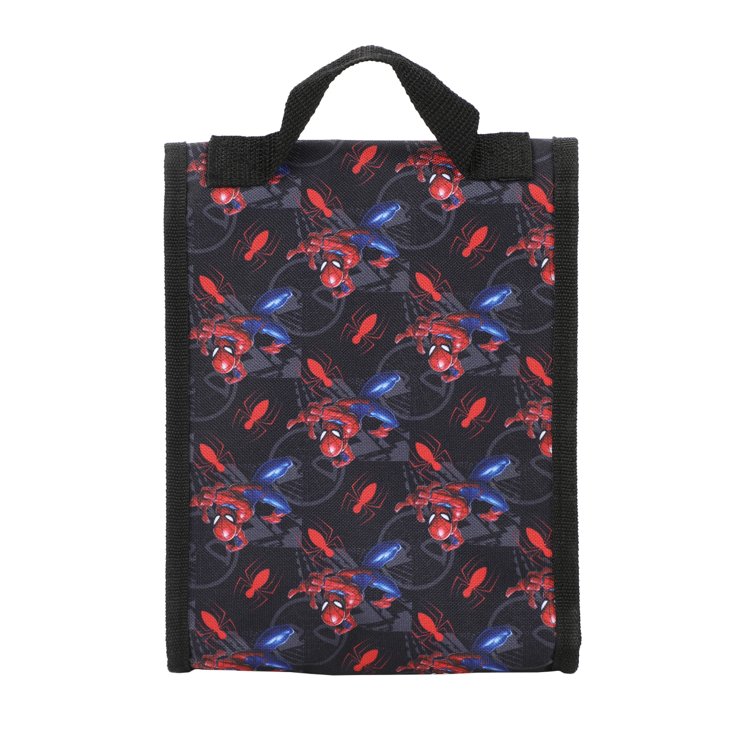 Spider-Man Miles Morales and Peter Parker Collage Kids 16" Backpack and Lunch Bag 5 Piece Set